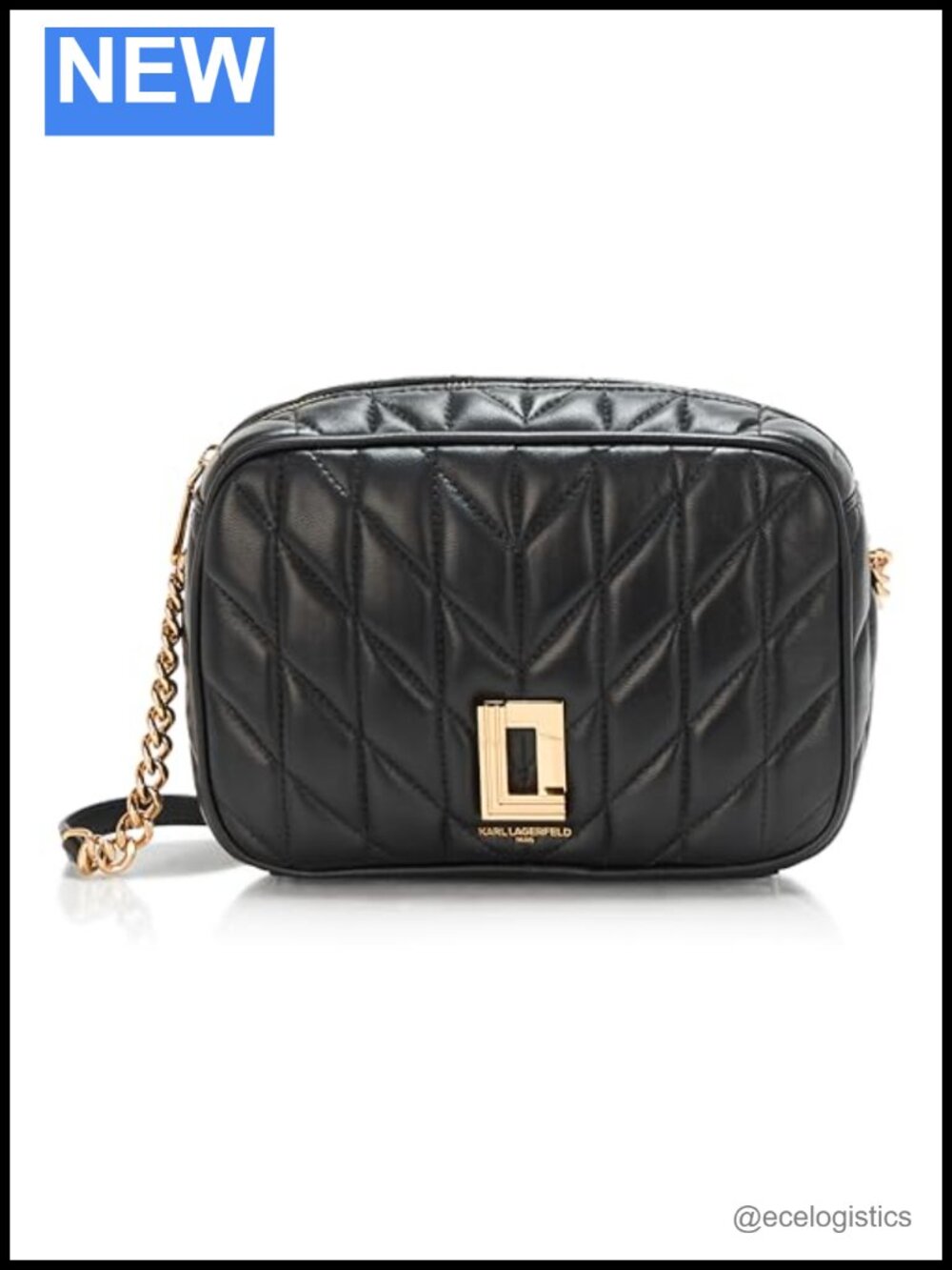 Lafayette Camera Crossbody Bag with Gold-Toned Chain Strap